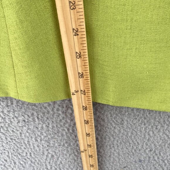 Le Suit Blazer Womens 16W Plus Green Button Front Peak Lapel Office Career Work - Picture 8 of 9